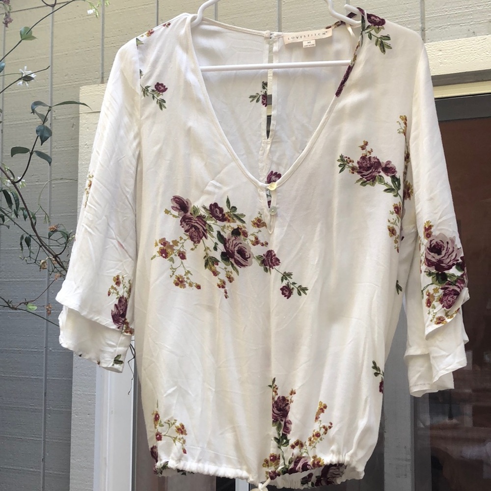 Floral boho shirt